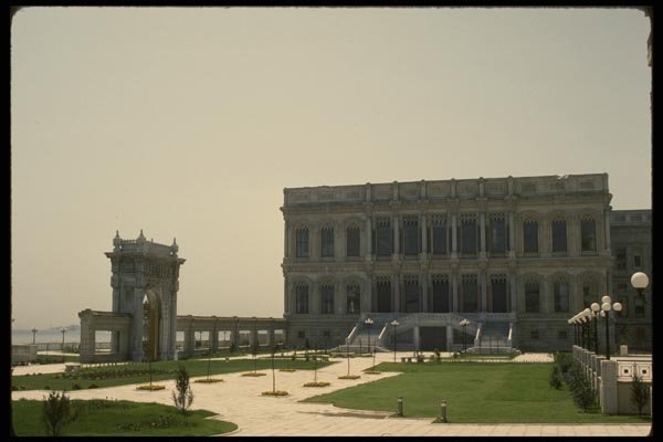 047083 Ottoman Palace Of Ciragan, From The Seaside Istanbul A4 Photo Print