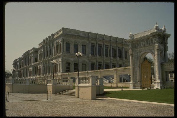 047087 Ottoman Palace Of Ciragan, From The Seaside Istanbul A4 Photo Print