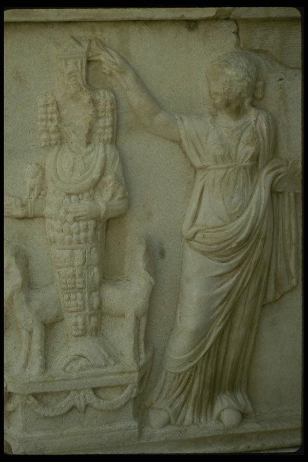 047098 Frieze Showing Sacred Ceremony Hieropolis A4 Photo Print