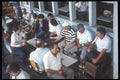 047105 Men Smoking In A Restaurant, The Galata Bridge, Istanbul A4 Photo Print