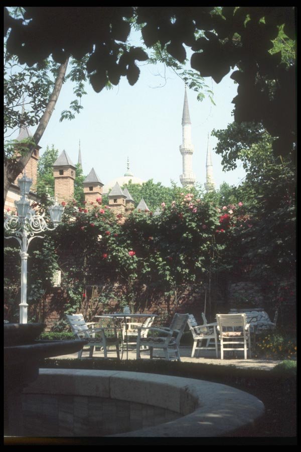 047108 Hotel Yetzil Ev Gardens, Istanbul A4 Photo Print