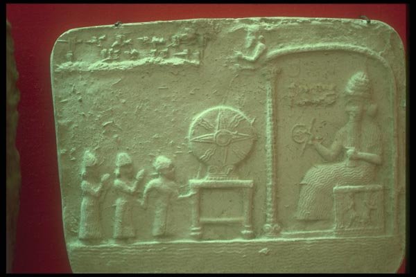 047117 King Nabu apil iddina And Sun god A4 Photo Print