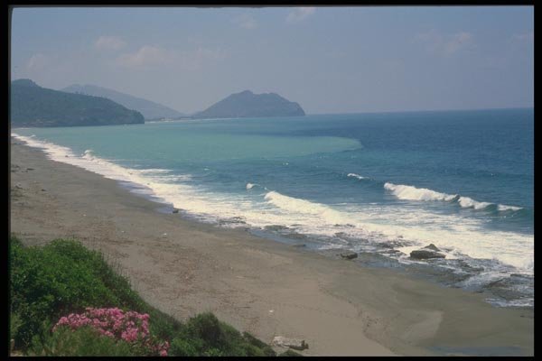 047119 Turkish Coast Near Anamur A4 Photo Print