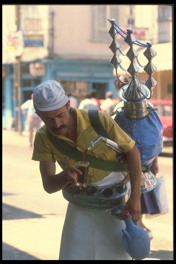 047120 Coffee Vendor In Ankara A4 Photo Print