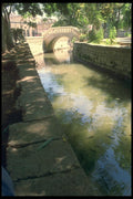 047181 Stone Bridge And Canal A4 Photo Print