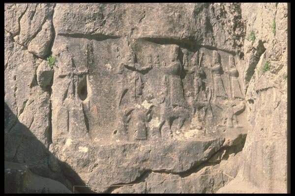 047187 Hittite Gods, And Goddesses, Yazilikaya, 1250 B.C. A4 Photo Print