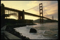 048000 Dusk Golden Gate Bridge With Ft. Point A4 Photo Print