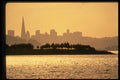 048005 San Francisco Skyline With Marina Trees A4 Photo Print