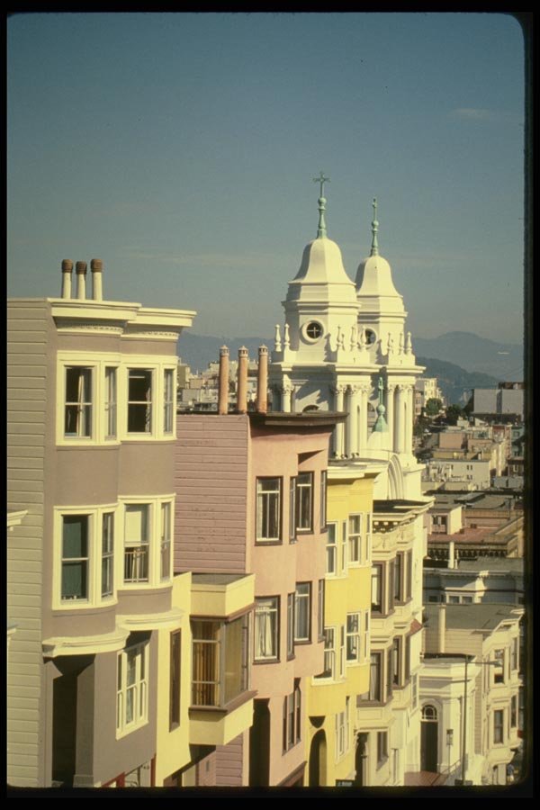 048009 Buildings On Broadway San Francisco A4 Photo Print