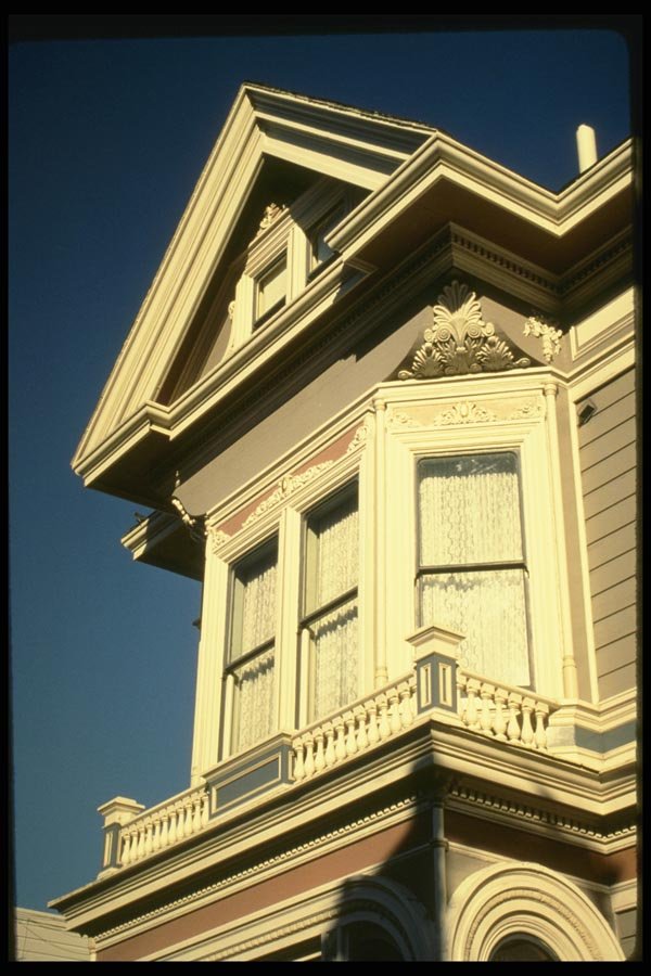 048010 Detail, Lyon St. Victorian House A4 Photo Print