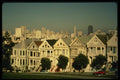 048013 Alamo Square Victorians With Skyline San Francisco A4 Photo Print