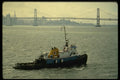 048025 Tugboat With Bay Bridge San Francisco A4 Photo Print