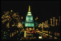 048029 Oakland Morman Temple At Night East Bay A4 Photo Print