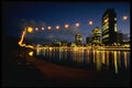 048034 Lake Merritt At Night Oakland A4 Photo Print