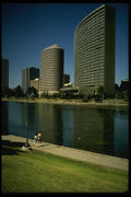 048036 Lake Merritt With Kaiser Building Oakland A4 Photo Print