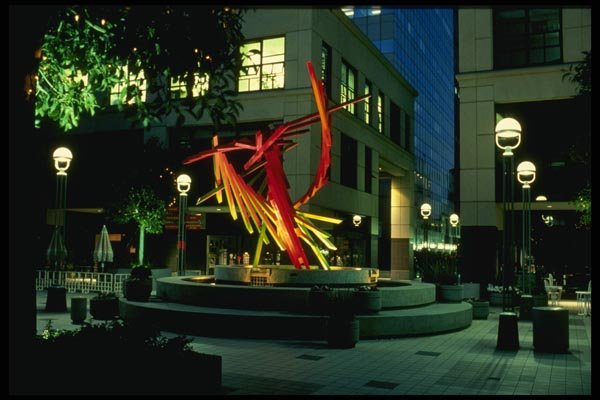 048041 Sculpture City Square A4 Photo Print