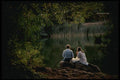 048054 Couple Shore Of Lake Anza, East Bay A4 Photo Print