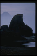 048065 Rocks In Fog A4 Photo Print