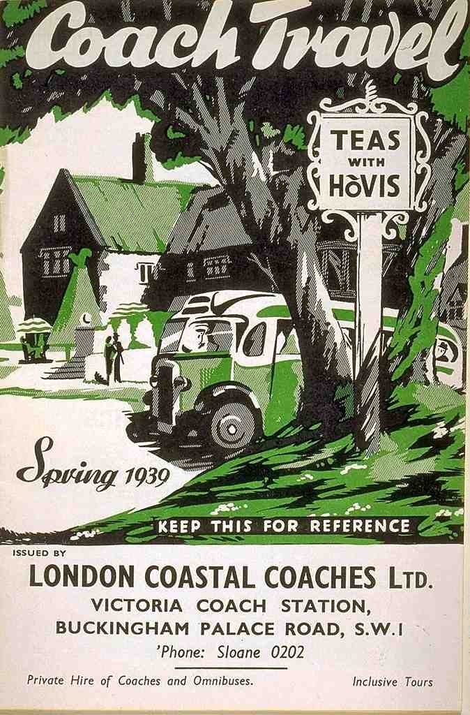 049 Coach Travel Spring 1939 Vintage A4 Photo Print