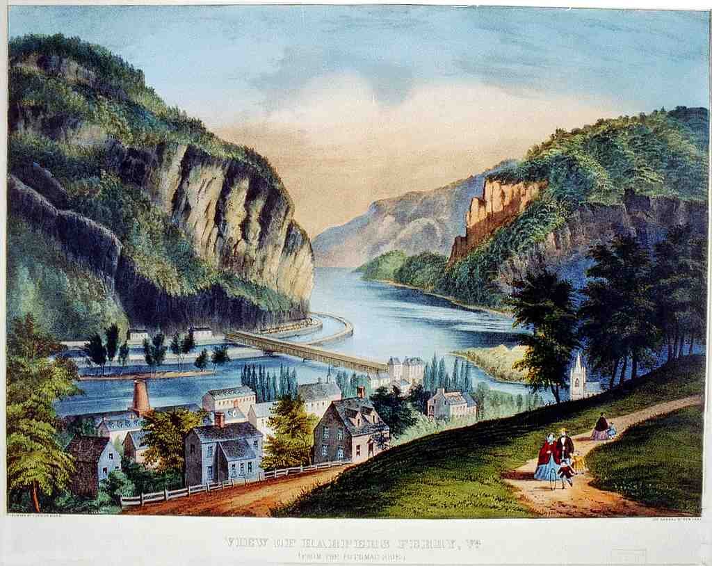 049 Harpers Ferry Vintage A4 Photo Print