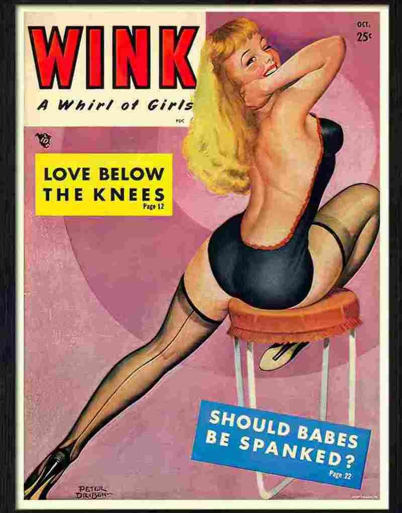 049 wink glamour magazine cover Advert A4 Photo Print