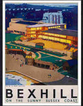 05 bexhill travel poster Advert A4 Photo Print