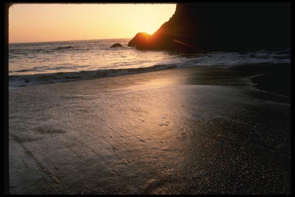 050001 Sunset At Tennessee Cove A4 Photo Print