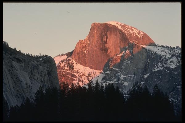 050077 Half dome, Yosemite Valley A4 Photo Print