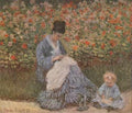 051 Camille Monet With A Child In The Garden 1875 A4 Photo Print