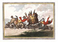 051 Hounds Throwing Off Vintage A4 Photo Print