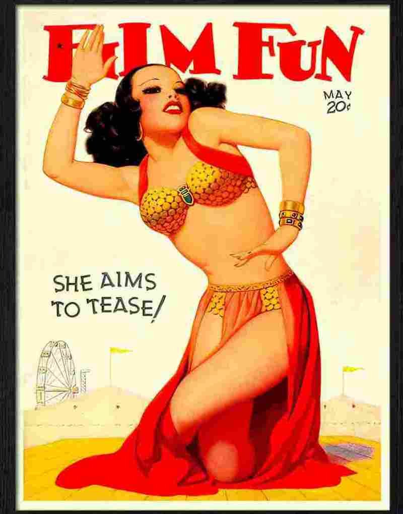 051 film fun glamour magazine cover Advert A4 Photo Print