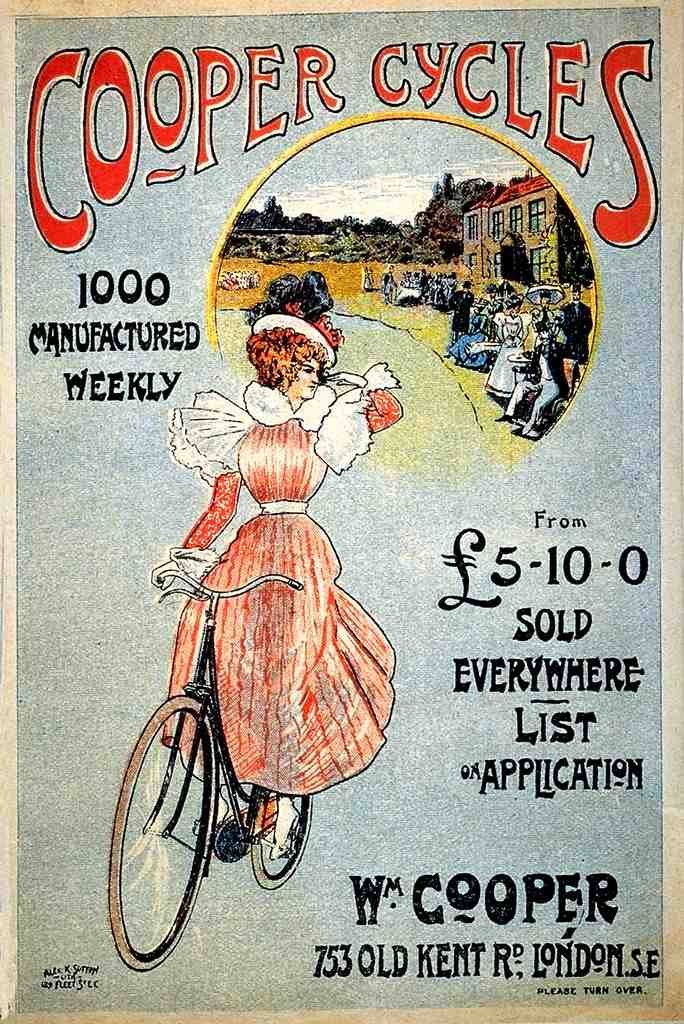 053 Cooper Cycles Vintage A4 Photo Print