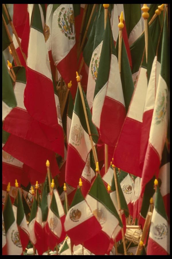 053001 Flags Independence Day A4 Photo Print
