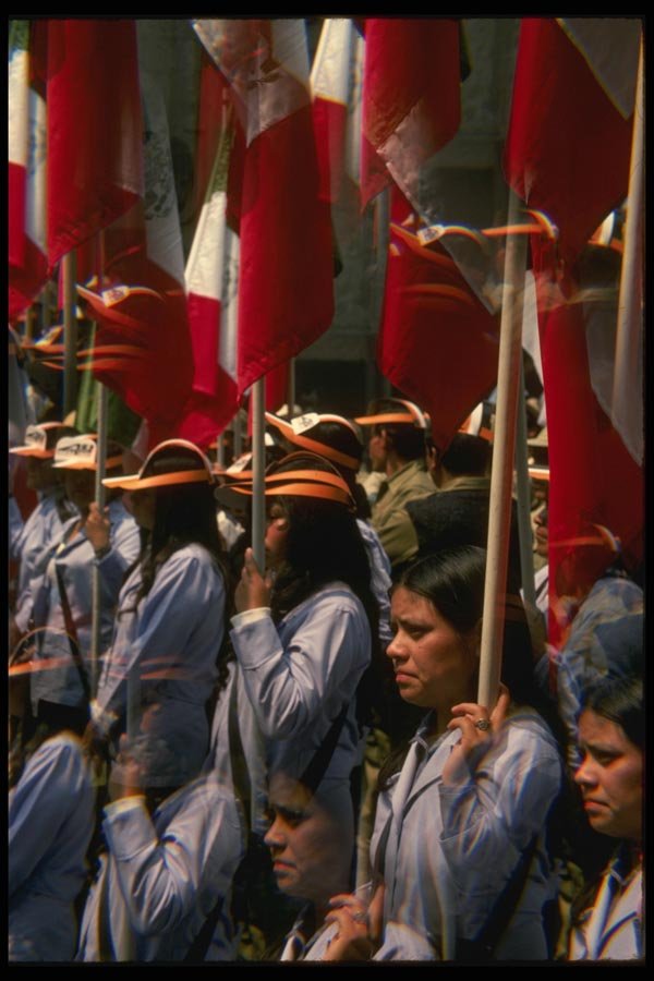 053005 Union Members May Day Parade A4 Photo Print