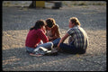 053024 Students Seated On The Pavement A4 Photo Print