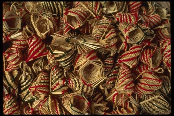 053060 Miniature Straw Baskets A4 Photo Print