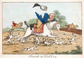 054 Hounds Full Cry Vintage A4 Photo Print