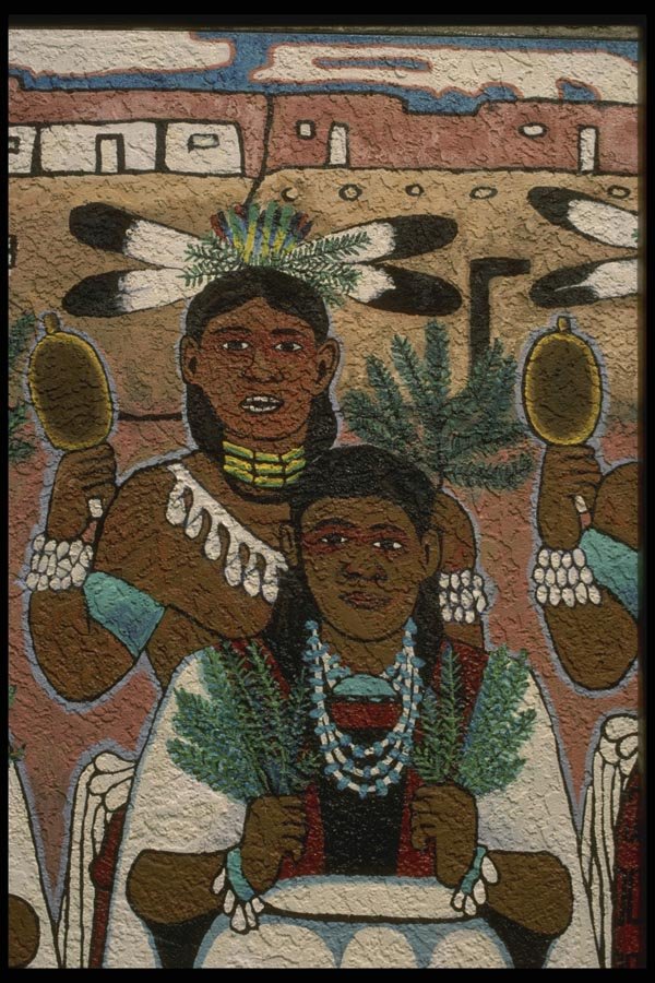 054023 Detail Of Corn Dancers  A4 Photo Print