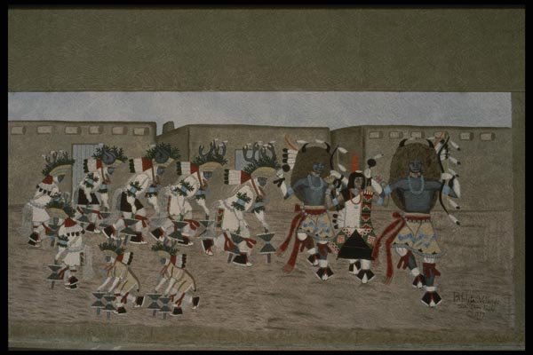 054025 Buffalo Dancers A4 Photo Print
