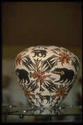 054073 Acoma Pot With Animal Designs A4 Photo Print
