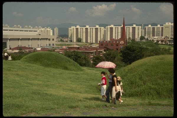 055005 Royal Tombs In Samnung Park A4 Photo Print