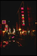 055009 Seoul At Night A4 Photo Print