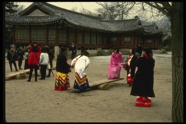 055034 Kyongbok Palace On New Years Day A4 Photo Print