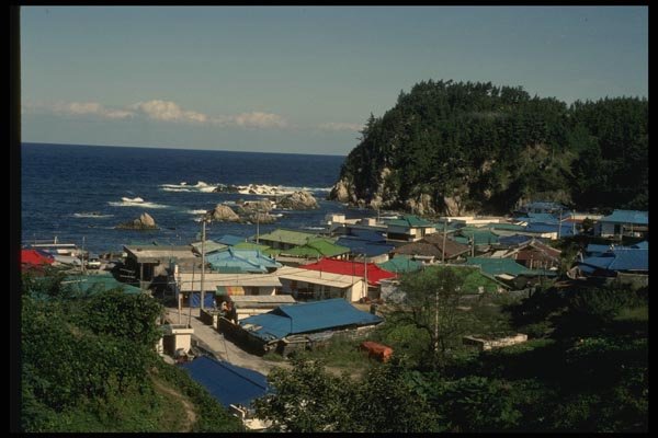 055065 Kangwon Do Village On East Coast A4 Photo Print