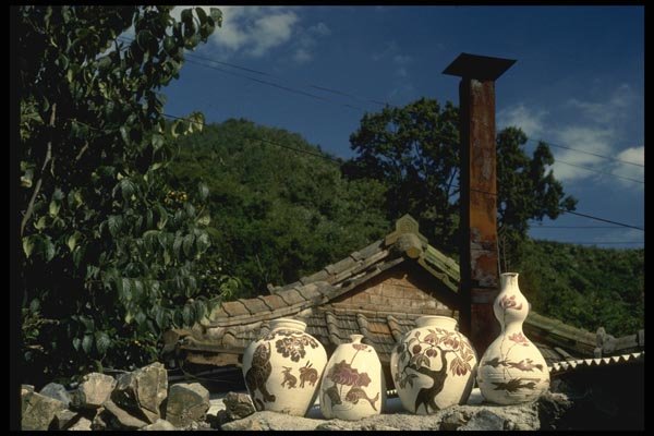 055071 Kyongsangbuk Pottery Kiln A4 Photo Print