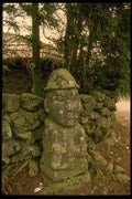 055073 Cheju Do Tolharubang (grandfather Image) A4 Photo Print