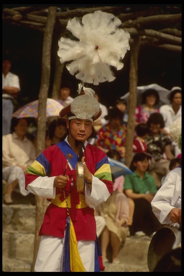 055087 Farmer's Dance At Korean Folk Village A4 Photo Print