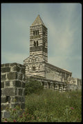 056003 Ancient Stone Church Cagliara, Sardinia A4 Photo Print