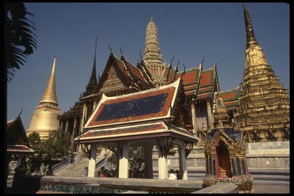 056021 Wat Phra Keo Bangkok, Thailand A4 Photo Print