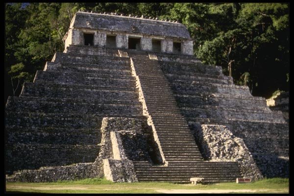 056081 Temple Of Inscriptions Palenque, Mexico A4 Photo Print